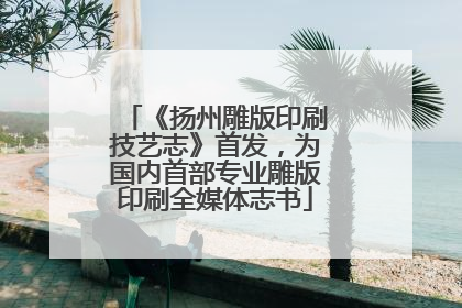 《扬州雕版印刷技艺志》首发，为国内首部专业雕版印刷全媒体志书