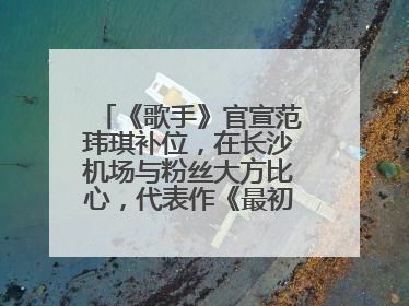 《歌手》官宣范玮琪补位，在长沙机场与粉丝大方比心，代表作《最初的梦想》
