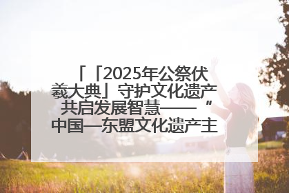 「2025年公祭伏羲大典」守护文化遗产 共启发展智慧——“中国—东盟文化遗产主题对话”侧记