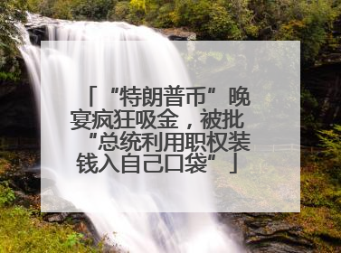 “特朗普币”晚宴疯狂吸金，被批“总统利用职权装钱入自己口袋”