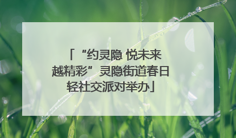 “约灵隐 悦未来 越精彩”灵隐街道春日轻社交派对举办