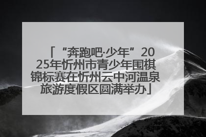 “奔跑吧·少年”2025年忻州市青少年围棋锦标赛在忻州云中河温泉旅游度假区圆满举办
