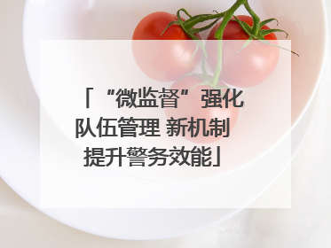 “微监督”强化队伍管理 新机制提升警务效能