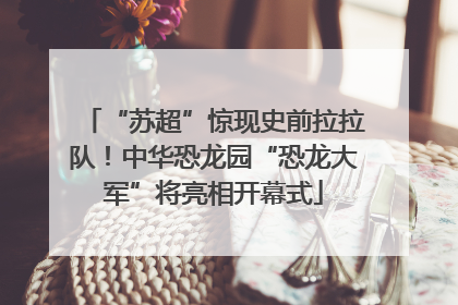 “苏超”惊现史前拉拉队！中华恐龙园“恐龙大军”将亮相开幕式