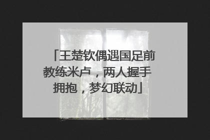王楚钦偶遇国足前教练米卢，两人握手拥抱，梦幻联动