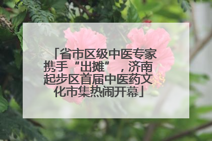 省市区级中医专家携手“出摊”，济南起步区首届中医药文化市集热闹开幕