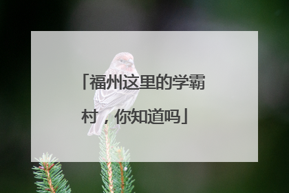 福州这里的学霸村，你知道吗
