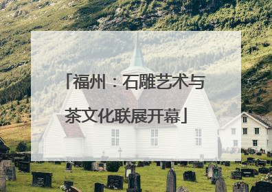 福州：石雕艺术与茶文化联展开幕