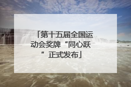 第十五届全国运动会奖牌“同心跃”正式发布