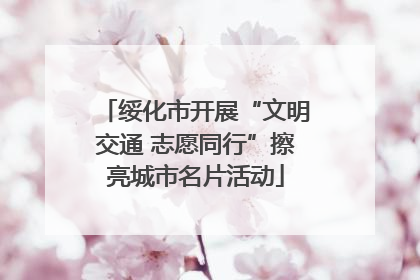 绥化市开展“文明交通 志愿同行”擦亮城市名片活动