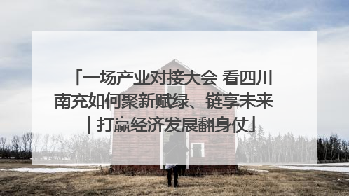 一场产业对接大会 看四川南充如何聚新赋绿、链享未来｜打赢经济发展翻身仗