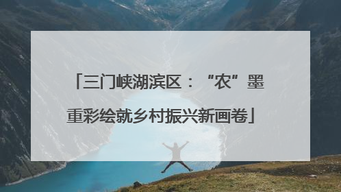 三门峡湖滨区：“农”墨重彩绘就乡村振兴新画卷