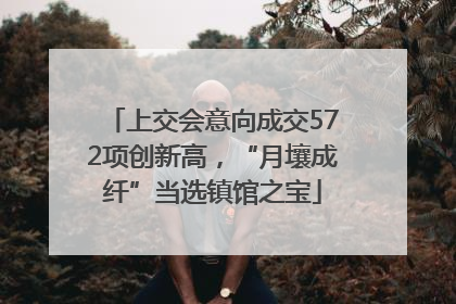 上交会意向成交572项创新高，“月壤成纤”当选镇馆之宝