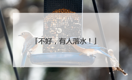 不好，有人落水！