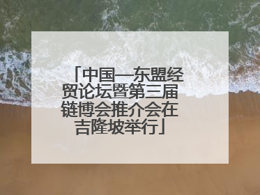 中国—东盟经贸论坛暨第三届链博会推介会在吉隆坡举行