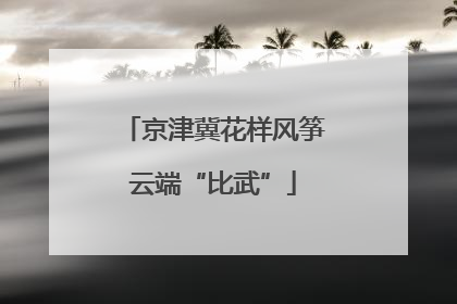 京津冀花样风筝云端“比武”