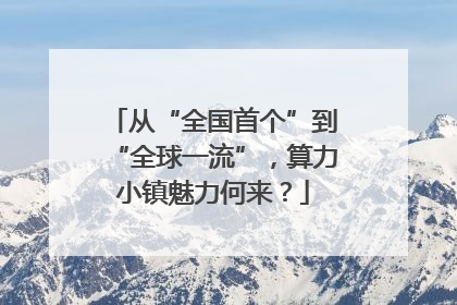 从“全国首个”到“全球一流”，算力小镇魅力何来？
