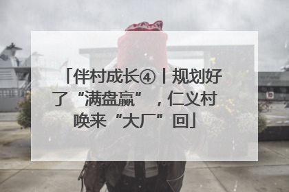 伴村成长④丨规划好了“满盘赢”，仁义村唤来“大厂”回