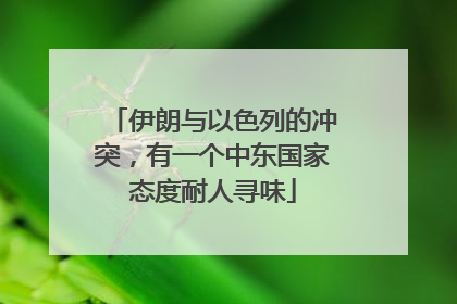 伊朗与以色列的冲突，有一个中东国家态度耐人寻味