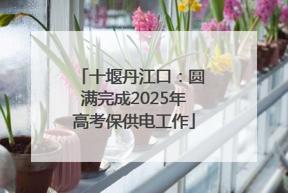 十堰丹江口：圆满完成2025年高考保供电工作