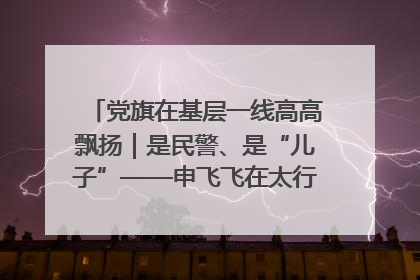 党旗在基层一线高高飘扬｜是民警、是“儿子”——申飞飞在太行山中的一线坚守