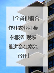 全省供销合作社农业社会化服务 现场推进会在泰兴召开
