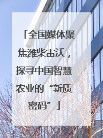 全国媒体聚焦潍柴雷沃，探寻中国智慧农业的“新质密码”