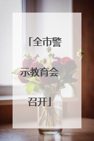 全市警示教育会召开