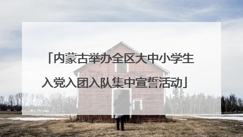 内蒙古举办全区大中小学生入党入团入队集中宣誓活动