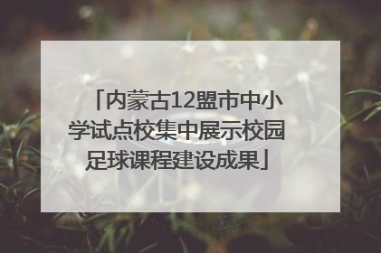 内蒙古12盟市中小学试点校集中展示校园足球课程建设成果