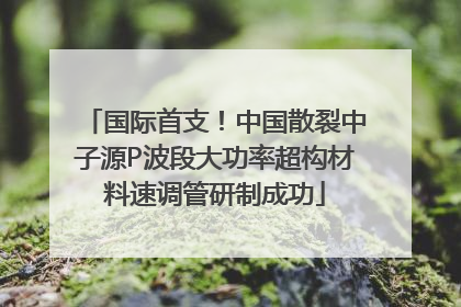 国际首支！中国散裂中子源P波段大功率超构材料速调管研制成功