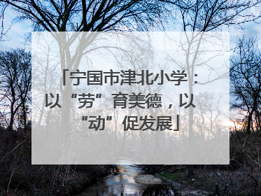 宁国市津北小学：以“劳”育美德，以“动”促发展