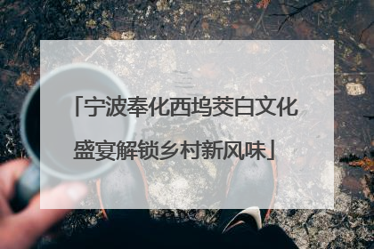 宁波奉化西坞茭白文化盛宴解锁乡村新风味