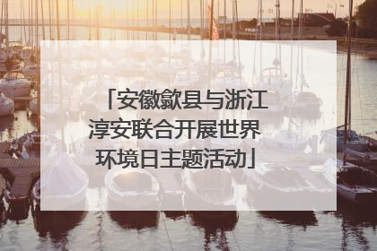 安徽歙县与浙江淳安联合开展世界环境日主题活动