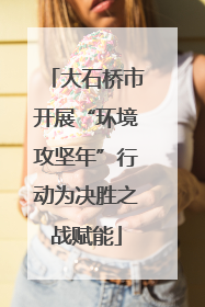 大石桥市开展“环境攻坚年”行动为决胜之战赋能