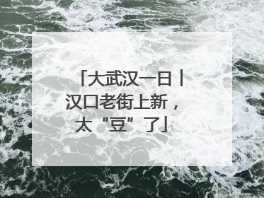 大武汉一日︱汉口老街上新，太“豆”了