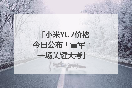 小米YU7价格今日公布！雷军：一场关键大考
