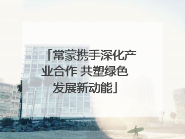 常蒙携手深化产业合作 共塑绿色发展新动能