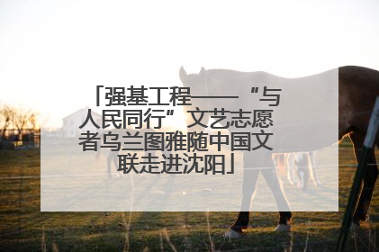 强基工程——“与人民同行”文艺志愿者乌兰图雅随中国文联走进沈阳