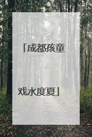 成都孩童戏水度夏