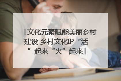文化元素赋能美丽乡村建设 乡村文化IP“活”起来“火”起来