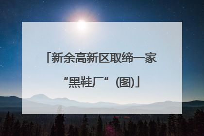 新余高新区取缔一家“黑鞋厂”(图)