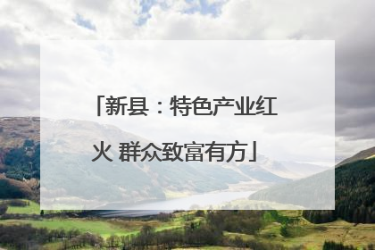 新县：特色产业红火 群众致富有方