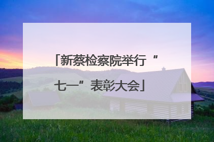 新蔡检察院举行“七一”表彰大会