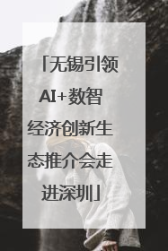 无锡引领AI+数智经济创新生态推介会走进深圳
