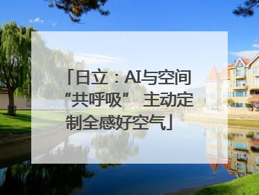 日立：AI与空间“共呼吸” 主动定制全感好空气