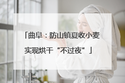 曲阜：防山镇夏收小麦实现烘干“不过夜”