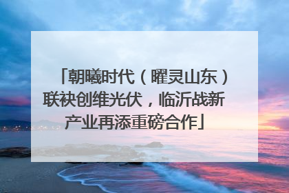 朝曦时代（曜灵山东）联袂创维光伏，临沂战新产业再添重磅合作