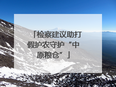 检察建议助打假护农守护“中原粮仓”