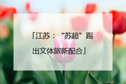 江苏：“苏超”踢出文体旅新配合